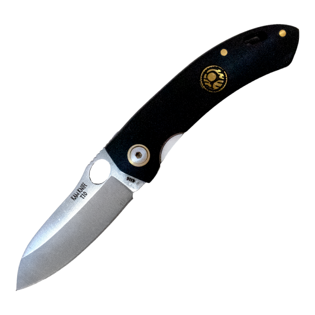 Kam Knife - T10 - 4116 Steel - Black Handle - Pocket Knife