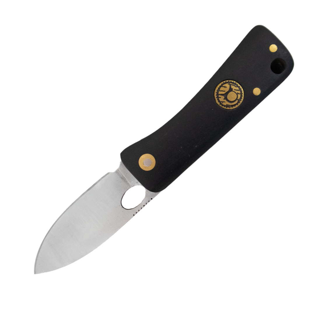 Kam Knife – J10 - 4116 Steel - Black G Micarta Handle - Pocket Knife