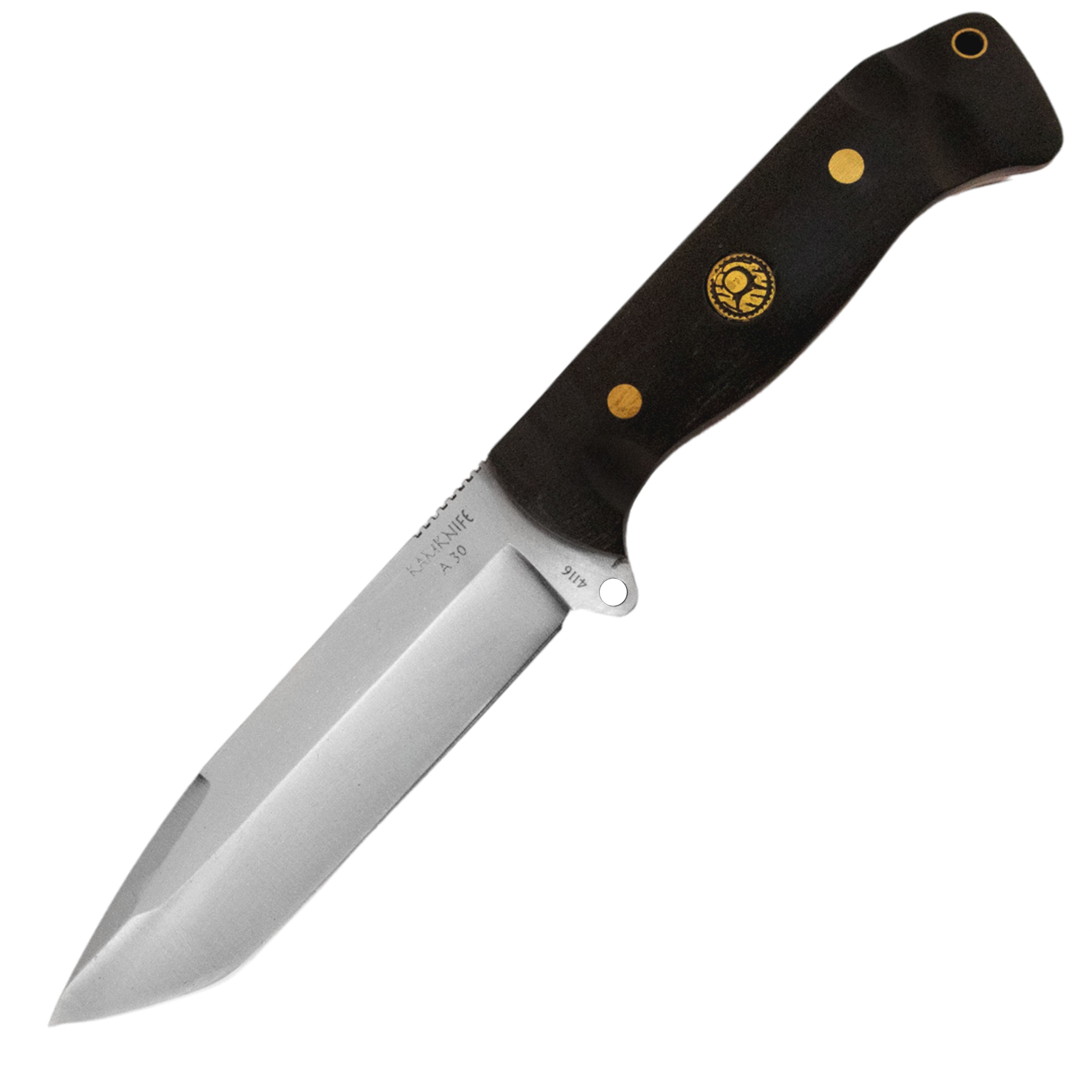 Kam Knife – A30 - 4116 Steel - Black Handle - Fixed Blade