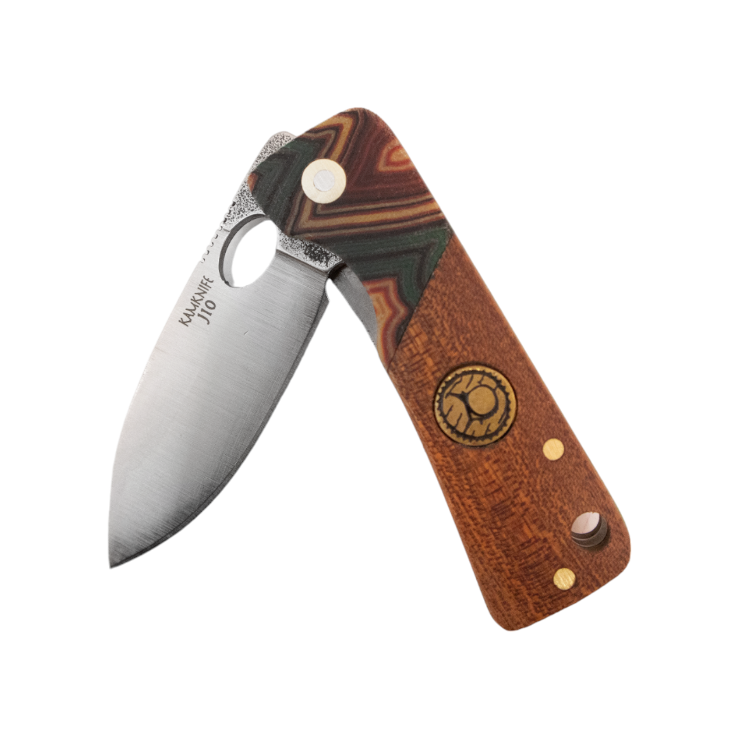 Kam Knife - J10 - N690 Steel - Maun Wood Handle - Pocket Knife