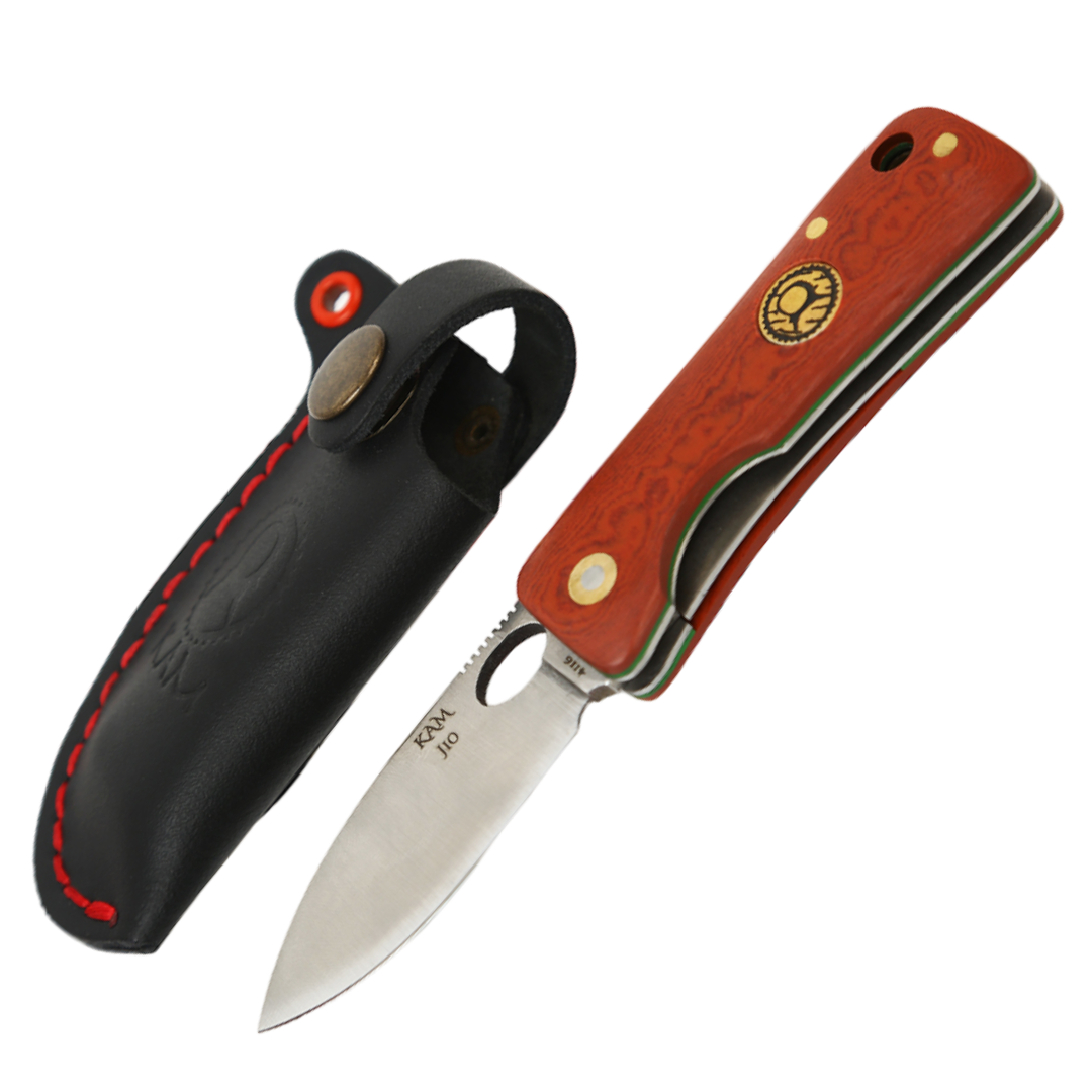 Kam Knife – Inside Lock Pocket Knife OTOKUMPU Survival EDC 4116 Knife with 2.75" Micarta Handle Camping Knife; Small Hunting Knife Perfect for Outdoors, Camping and Hiking - Kam Knife US